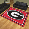 University of Georgia 8ft. x 10 ft. Plush Area Rug