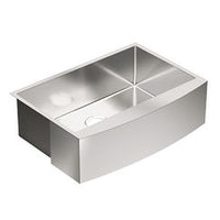 30" x 21" stainless steel 18 gauge single bowl sink