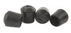 Softtouch Rubber Leg Tip Black Round 3/4 in. W X 3/4 in. L 4 pk