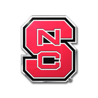 North Carolina State University Heavy Duty Aluminum Color Emblem