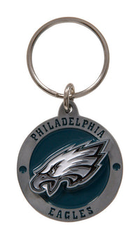 Hillman NFL Metal Black Key Chain (Pack of 3).