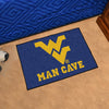 West Virginia University Man Cave Rug - 19in. x 30in.