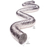 Deflect-O Superr-Flex 25 ft. L X 3 in. D Silver Aluminum Duct