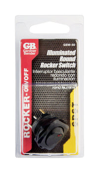 Gardner Bender 16 amps Rocker Switch Black 1 pk