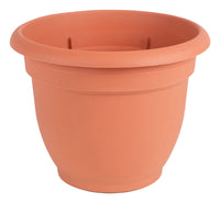 Bloem 20 in. D Resin Ariana Planter Terracotta Clay