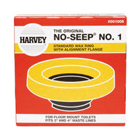 Harvey's No-Seep Wax Ring Polyethylene/Wax For Water Closets to Flanges