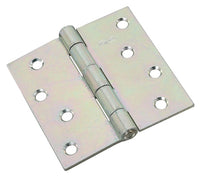 National Hardware 4 in. L Zinc-Plated Broad Hinge (Pack of 5)