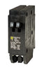 Square D HomeLine 15/15 amps Tandem Single Pole Circuit Breaker