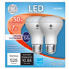 GE R20 E26 (Medium) LED Bulb Daylight 50 Watt Equivalence 2 pk