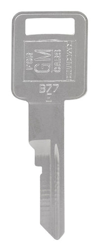 Hillman Automotive Key Blank B77 Single  For GM (Pack of 10).