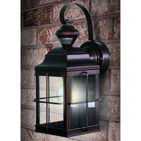 Heath Zenith Antique Bronze Motion-Sensing Incandescent Wall Lantern