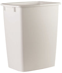 Rubbermaid 9 gal. White Open Top Wastebasket (Pack of 6)