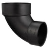 Charlotte Pipe 3 in. Hub X 4 in. D Hub ABS 90 Degree Elbow