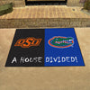 House Divided - Oklahoma State / Florida House Divided Rug