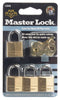 Master Lock 3/4 in. W Brass Padlock Keyed Alike