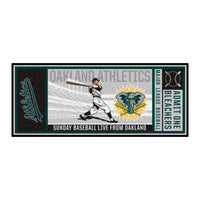 MLB - Oakland Athletics Retro Collection Ticket Runner Rug - 30in. x 72in. - (2000)