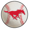 Southern Methodist University Baseball Rug - 27in. Diameter