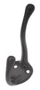 Hickory Hardware Large Black Zinc 3 in. L Utility Hook 1 pk