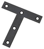 National Hardware 4 in. H X 0.07 in. W X 4 in. L Black Steel T-Plate