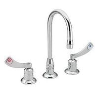 Chrome two-handle kitchen faucet