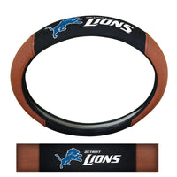 NFL - Detroit Lions Football Grip Steering Wheel Cover 15" Diameter