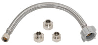 Homewerks 3/8 in. Compression X 7/8 in. D Ballcock 12 in. Braided Stainless Steel Toilet Supply Line