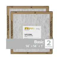 Filtrete 14 in. W X 14 in. H X 1 in. D Synthetic 1 MERV Flat Panel Filter 2 pk (Pack of 24)