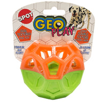 Spot Geo Play Green/Orange Foam Rubber Pet Toy