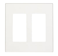 Leviton Decora White 2 gang Polycarbonate Decorator Wall Plate 1 each