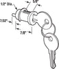 Prime-Line Metal Indoor and Outdoor Key Lock Cylinder