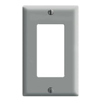 Leviton Decora Gray 1 gang Thermoset Plastic Decorator Wall Plate 1 pk