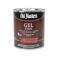 Old Masters Semi-Transparent Vintage Burgundy Oil-Based Alkyd Gel Stain 1 qt (Pack of 4)