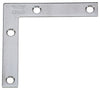 National Hardware 3 in. H X 1/2 in. W Stainless Steel Flat Corner Brace