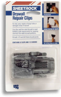 Drywall Repair Clips 6Pk