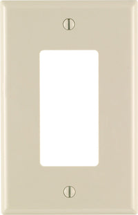 Leviton Light Almond 1 gang Nylon Decorator Wall Plate 1 pk