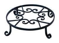 Panacea 2 in. H X 10 in. W Steel Planter Trivet Black