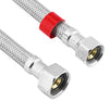 Lasco 1/2 in. Compression X 1/2 in. D FIP 16 in. Braided Stainless Steel Faucet Supply Line