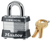 Master Lock 3KA 1-9/16 in. W Laminated Steel 4-Pin Cylinder Padlock Keyed Alike