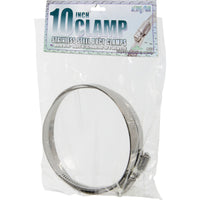 Active Air 9 3/8 in to 10 5/8 in. SAE 10 Silver Duct Clamp Stainless Steel