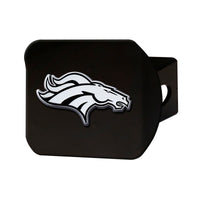 NFL - Denver Broncos  Black Metal Hitch Cover