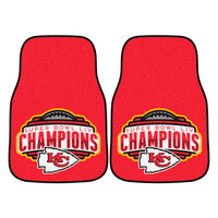 NFL - Kansas City Chiefs Super Bowl Champions Carpet Car Mat Set - 2 Pieces