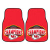 NFL - Kansas City Chiefs Super Bowl Champions Carpet Car Mat Set - 2 Pieces