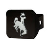 University of Wyoming Black Metal Hitch Cover