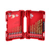 Milwaukee Shockwave Titanium Red Helix Drill Bit Set 15 pc