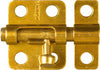 National Hardware Brass-Plated Gold Steel Window Bolt 2 in. L 1 pk