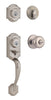 Kwikset SmartKey Montara Satin Nickel Handleset Right or Left Handed