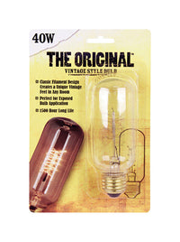 Feit Electric The Original 40 W T14 Vintage Incandescent Bulb E26 (Medium) Soft White 1 pk (Pack of 6)