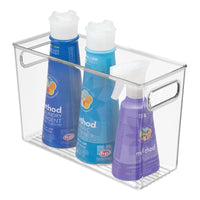 iDesign Clear Organizer Bin 12 in. H X 8 in. W X 5 in. D