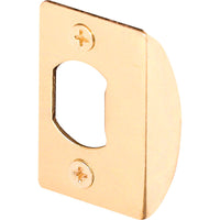 Prime-Line 2.25 in. H X 1-5/8 in. L Brass-Plated Steel Latch Strike Plate