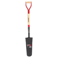 Razor-Back 45.25 in. Steel Round Drain Spade Wood Handle